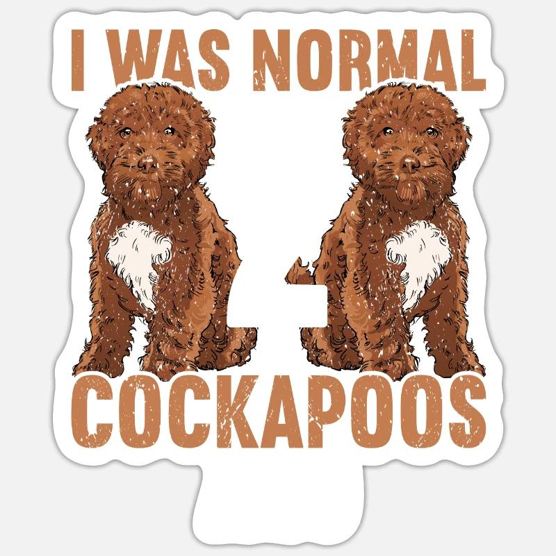 Cockapoo Sticker Größe S (10 x 10 cm)