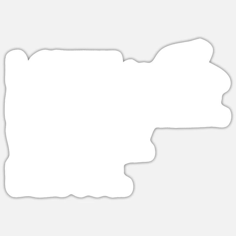 Locken - Sticker Größe S (10 x 10 cm) - Mattweiß