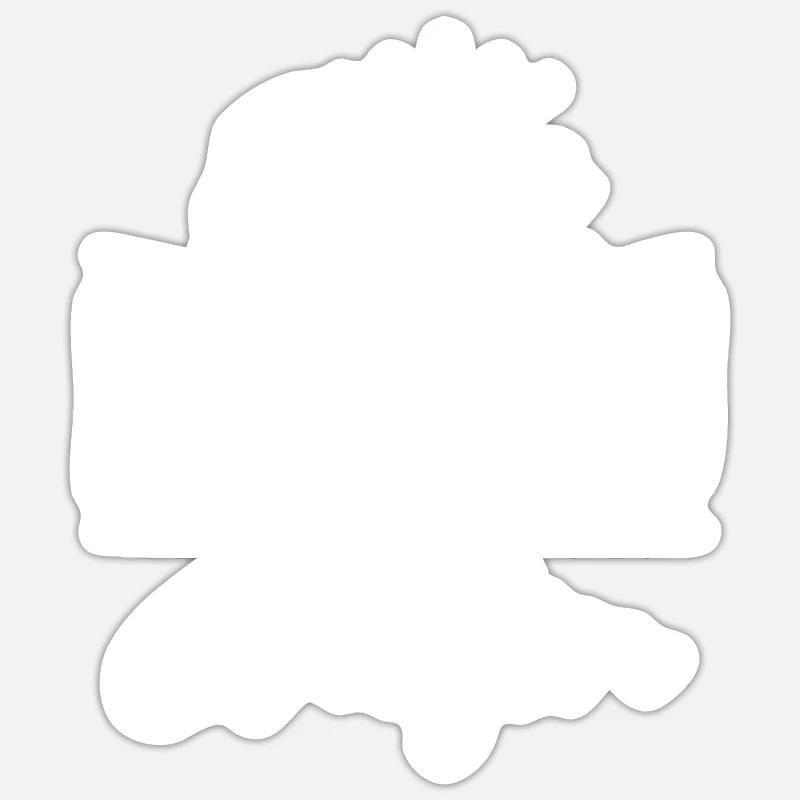 Oma Ehefrau und Chefin Muttertag super Oma - Sticker Größe S (10 x 10 cm) - Mattweiß