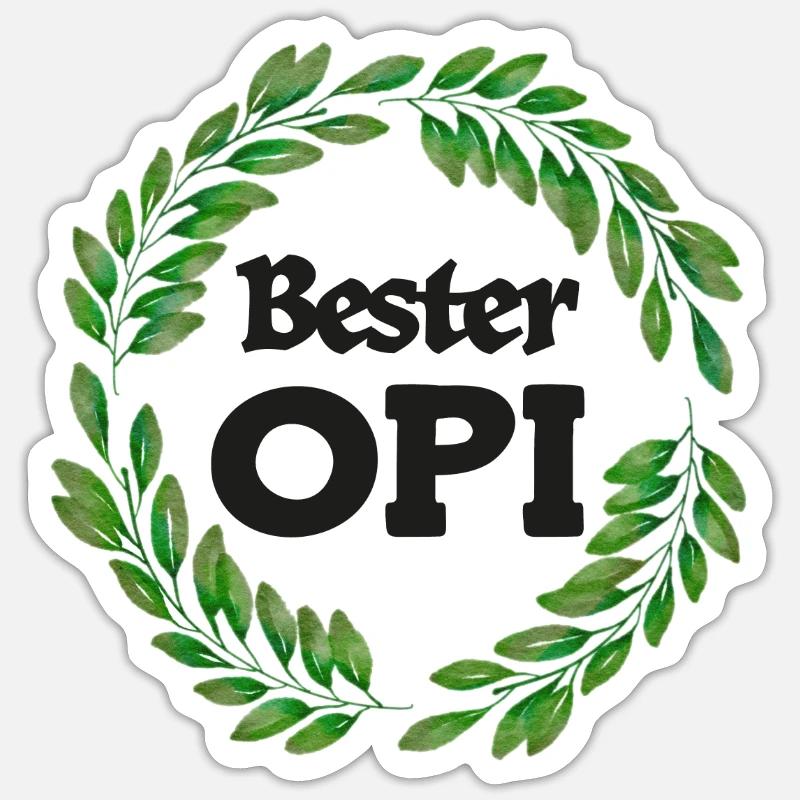 Bester Opi Grosspapi Opa Schweizer Opi Großpapa Sticker Größe S (10 x 10 cm)