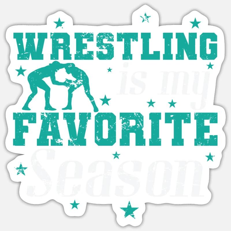 La lutte est mon combat de saison préféré Sticker taille S (10 x 10 cm)