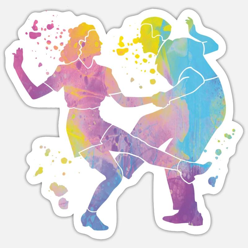 Dancing Swing 60s Boogie Woogie Sticker size S (10 x 10 cm)