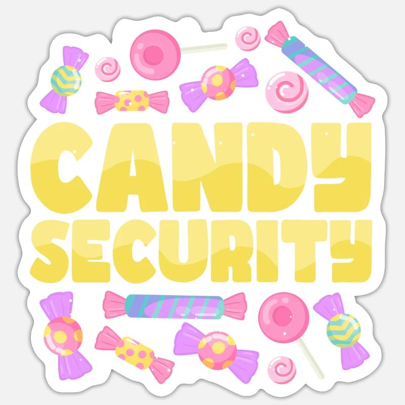 Sweets Sugar Candy Security Sticker size S (10 x 10 cm)