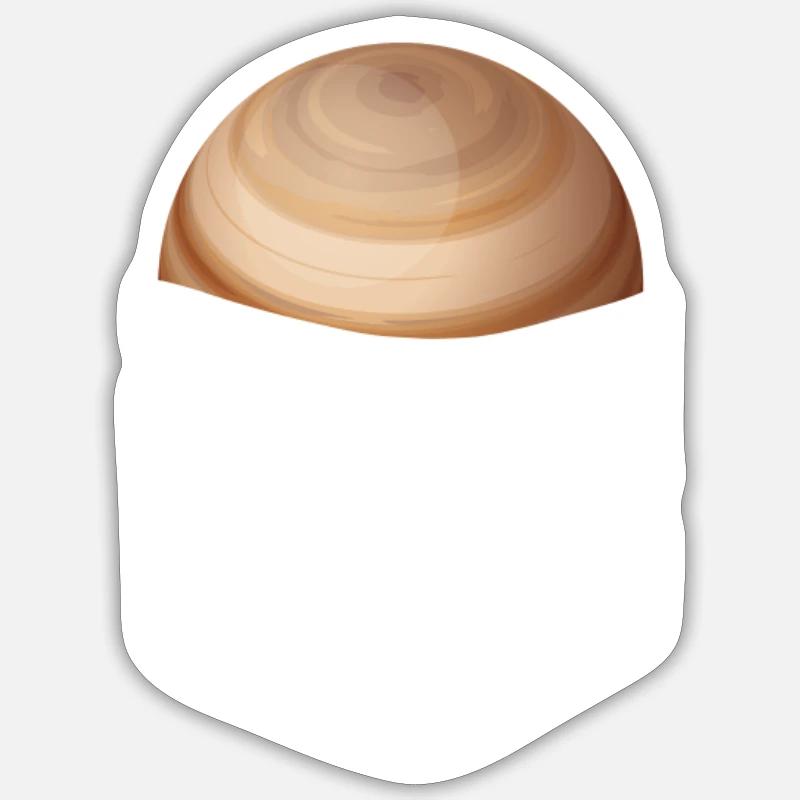 Jupiter - Sticker Größe S (10 x 10 cm) - Mattweiß