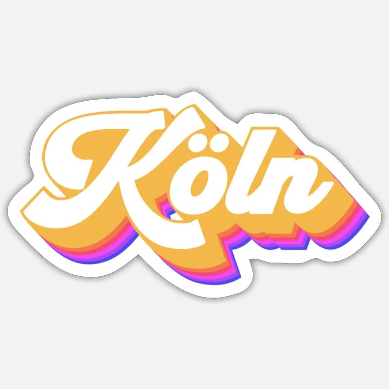 Kölnerin Kölner Köln - Sticker Größe S (10 x 10 cm) - Mattweiß
