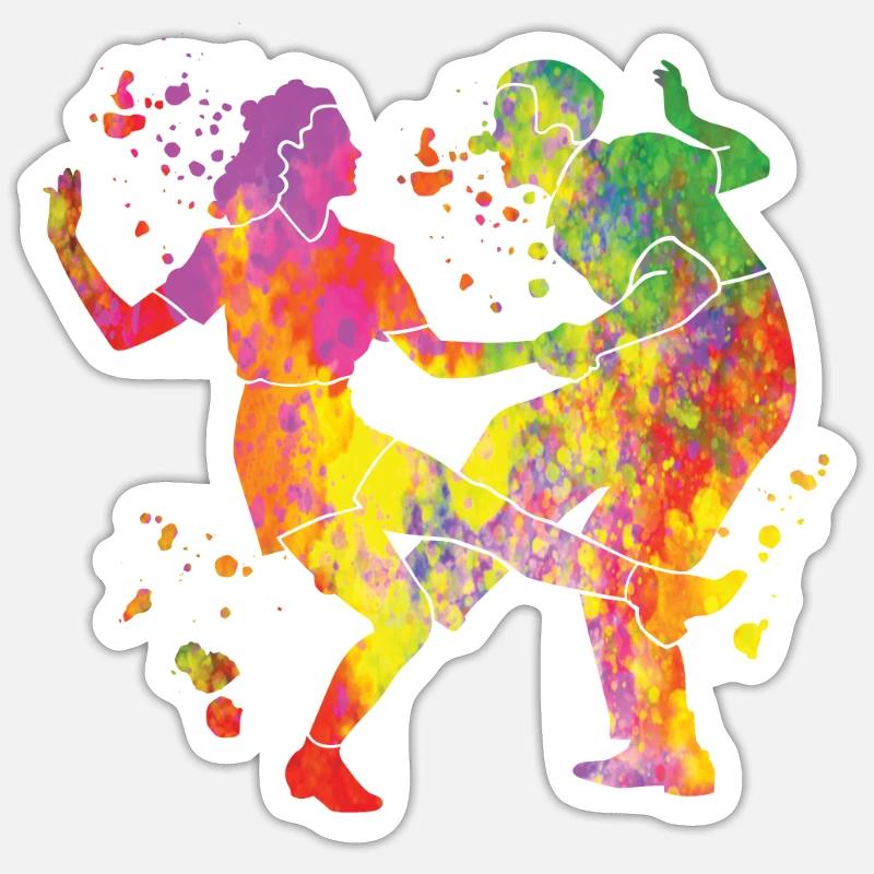 Dancing Swing 60s Boogie Woogie Sticker size S (10 x 10 cm)