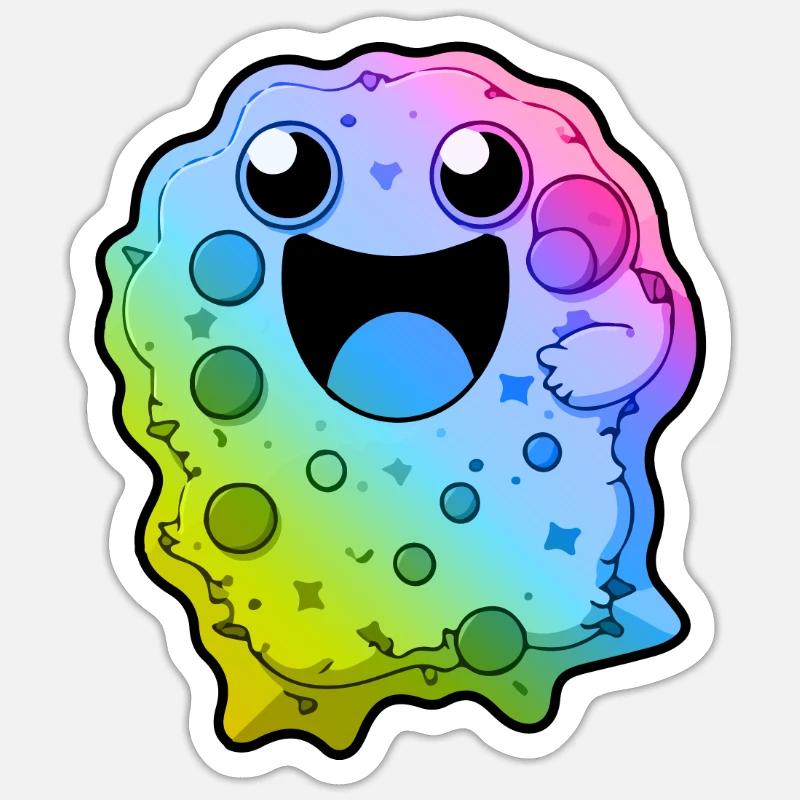 Kekse Comic Bunt Sticker Größe S (10 x 10 cm)