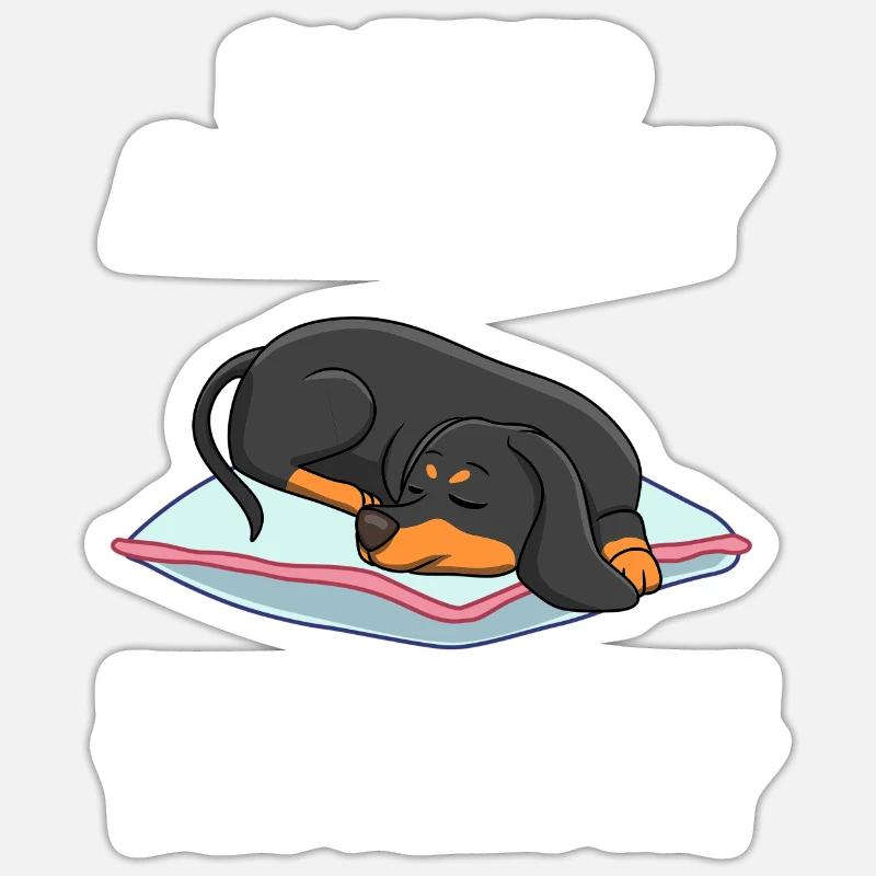 Sleeping Sweet Gift - Sticker size S (10 x 10 cm) - white matte