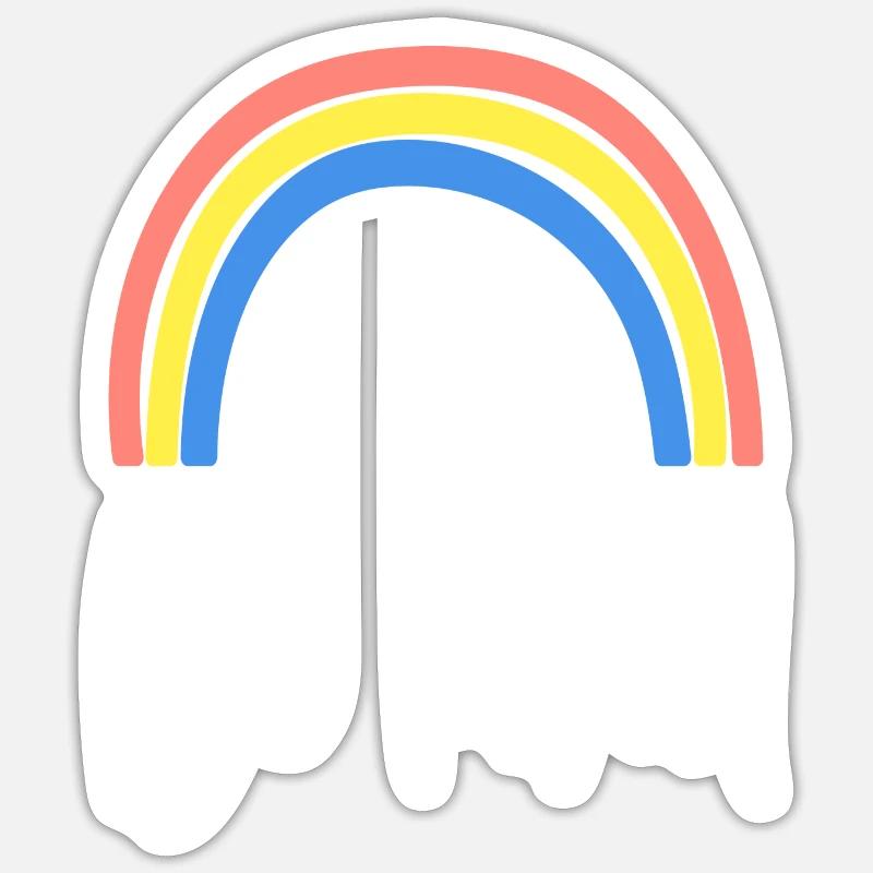 Be Kind Rainbow - Sticker Größe S (10 x 10 cm) - Mattweiß