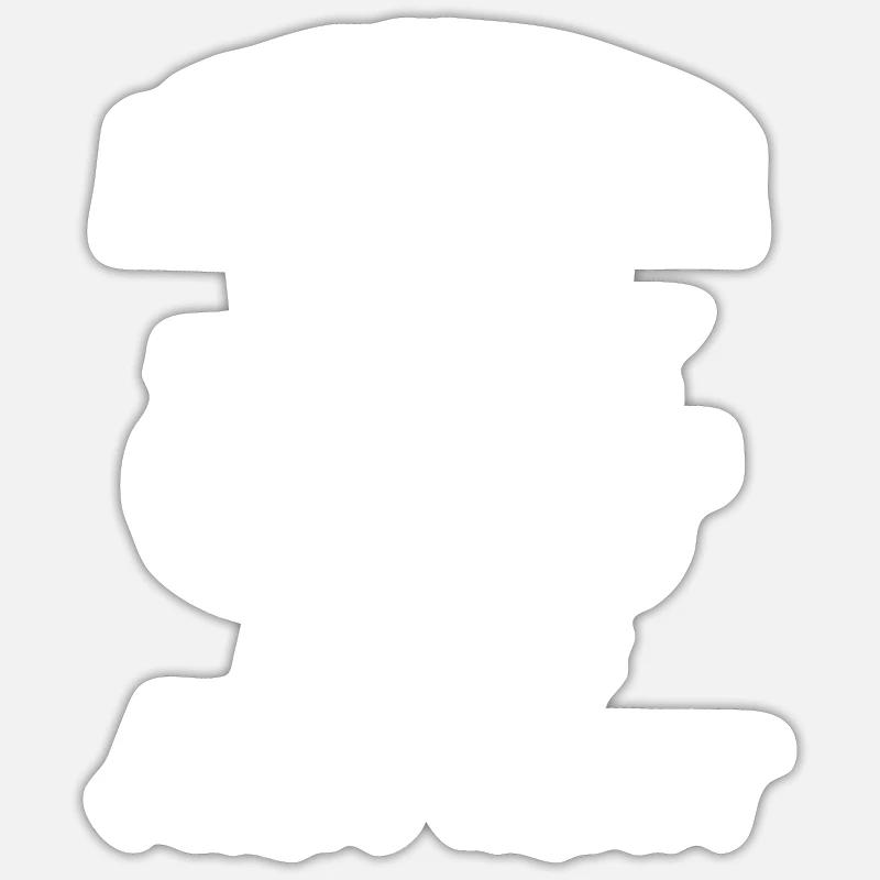 Bauer Bauernhof Harte Arbeit Traktor Mähdrescher Sticker Größe S (10 x 10 cm)