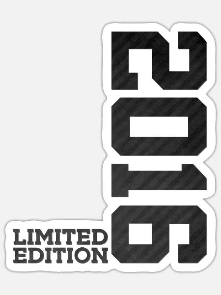 10. GEBURTSTAG LIMITED EDITION 2016 - Sticker Größe S (10 x 10 cm) - Mattweiß