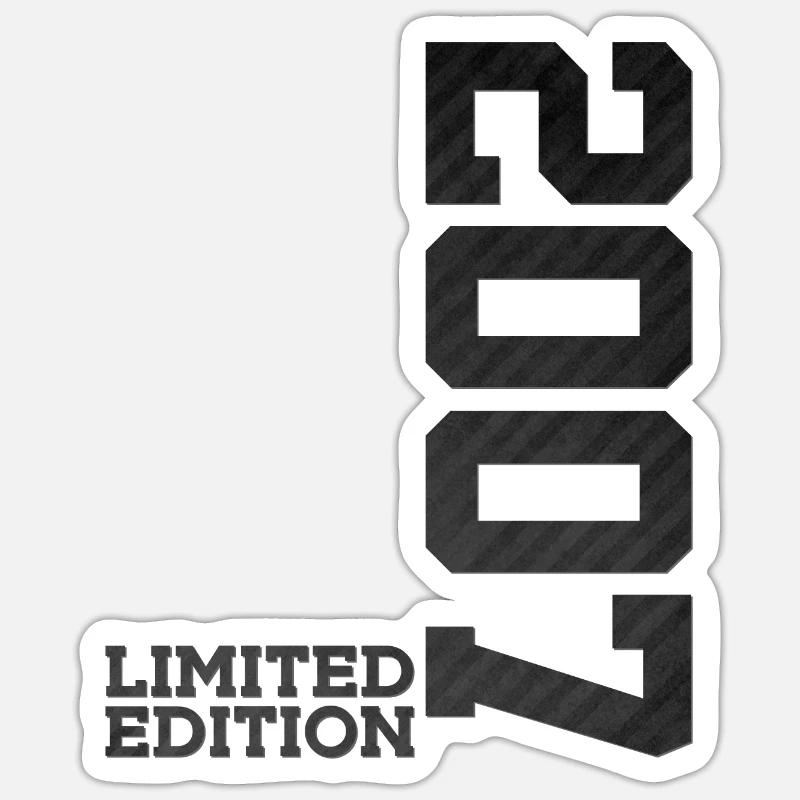 19E ANNIVERSAIRE ÉDITION LIMITÉE 2007 - Sticker taille S (10 x 10 cm) - blanc mat