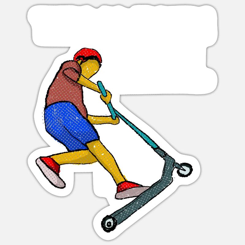 Scootering This Is How I Roll Sticker size S (10 x 10 cm)