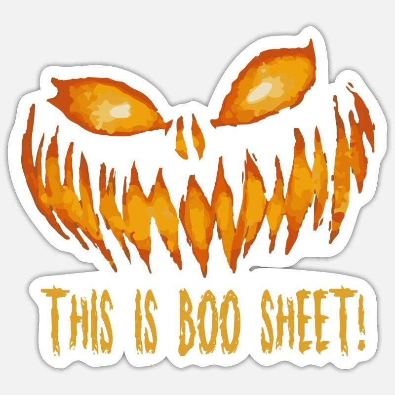 This Is Boo Sheet - Sticker size S (10 x 10 cm) - white matte