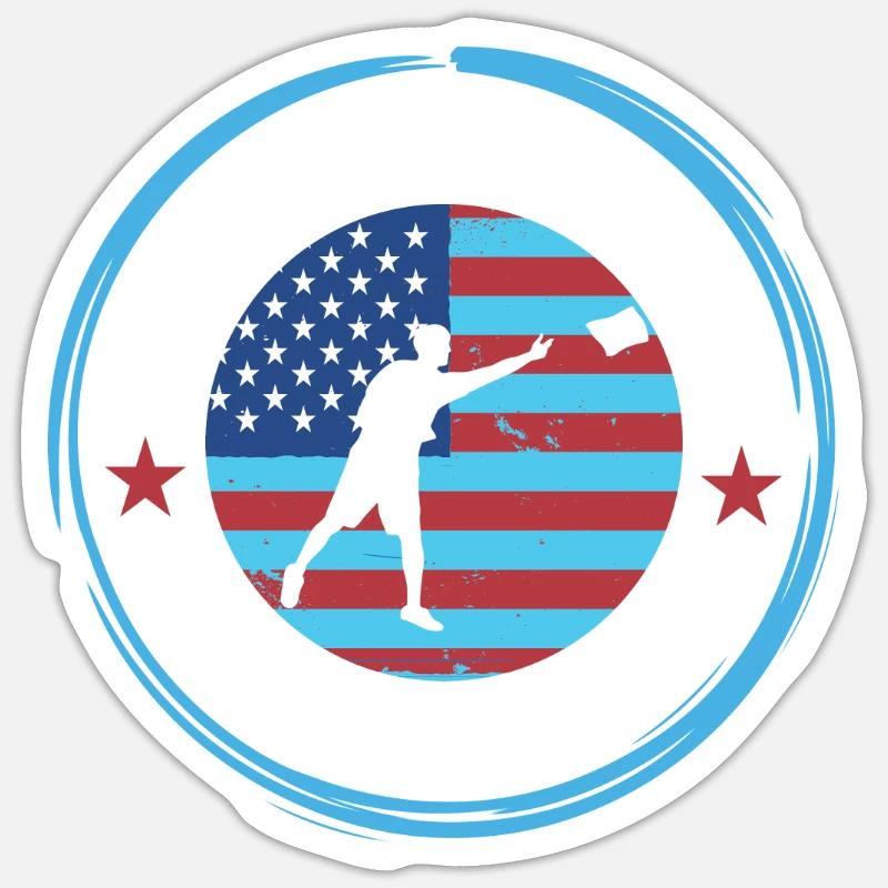 Cornhole - Sticker Größe S (10 x 10 cm) - Mattweiß