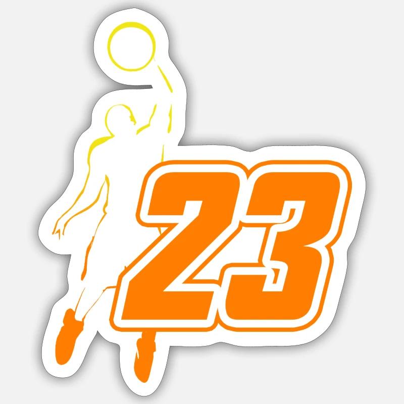 The Legend 23 - Sticker size S (10 x 10 cm) - white matte