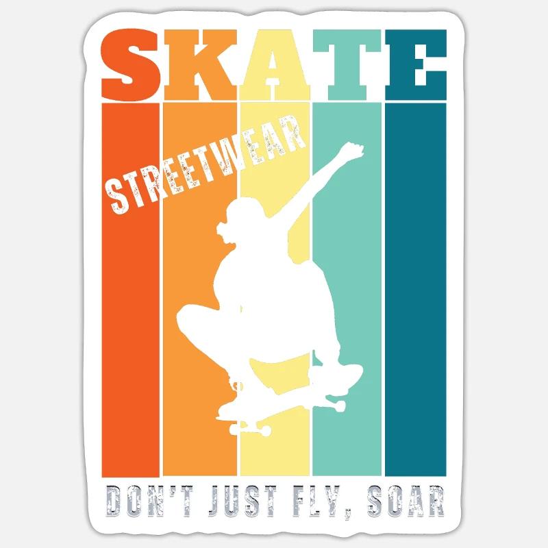 Skateborading | Don't just fly, soar Sticker size S (10 x 10 cm)