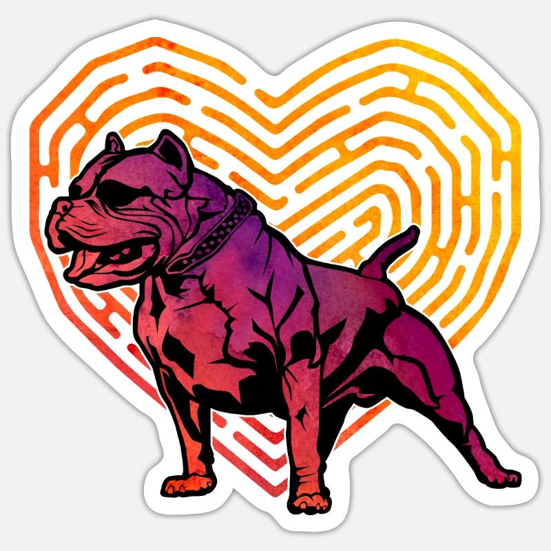 Pitbull Sticker Größe S (10 x 10 cm)