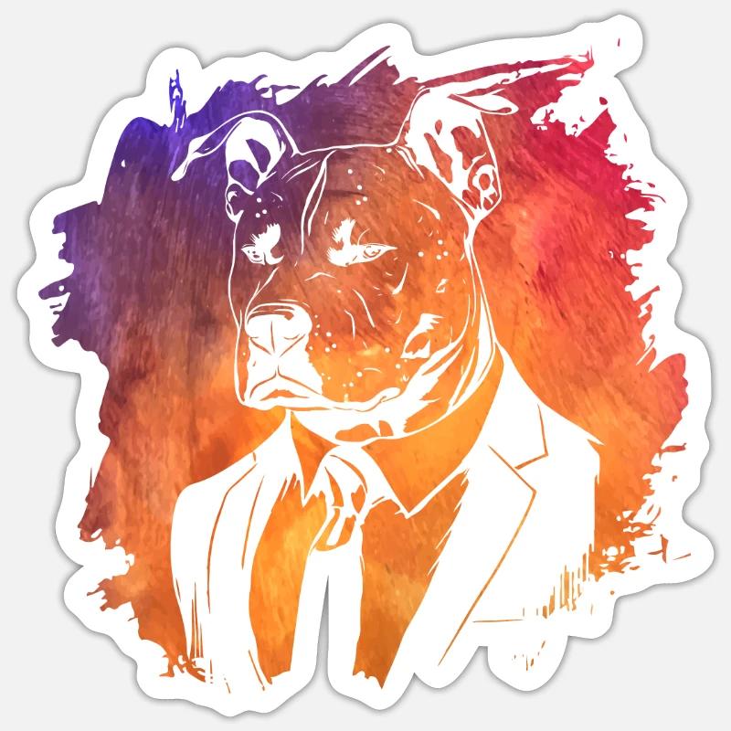 Pitbull Sticker Größe S (10 x 10 cm)