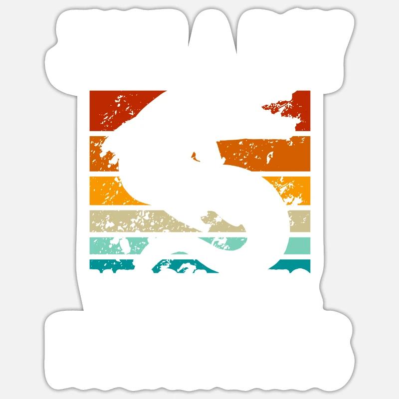 Mosasaurus Dinosaur Sticker size S (10 x 10 cm)