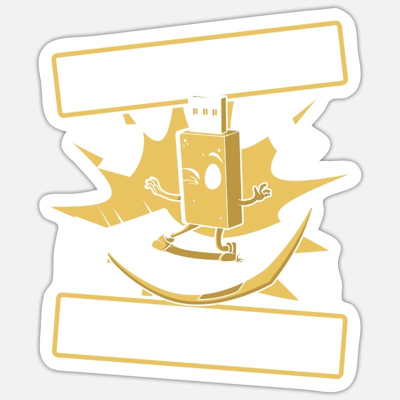 Back That Thing Up IT-Betrieb Informatiker Sticker Größe S (10 x 10 cm)