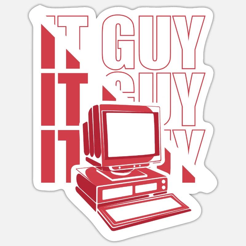 IT Guy Computer Scientist Admin IT Operations Administrator Sticker size S (10 x 10 cm)