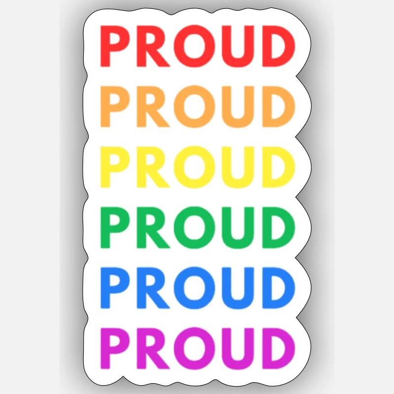 PROUD Sticker size S (10 x 10 cm)