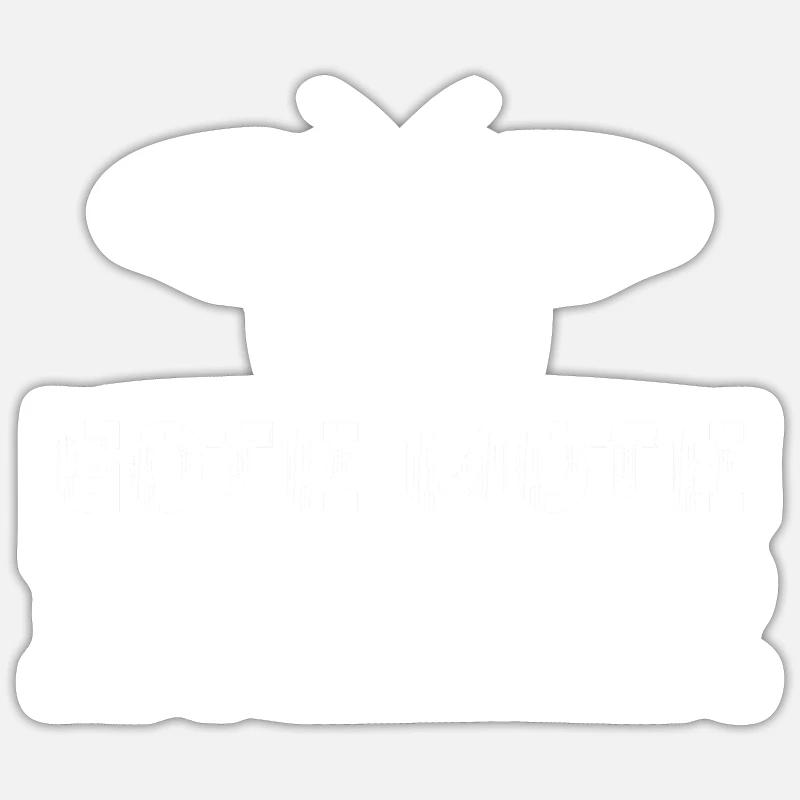 Goth Moth Just Here For The Eyeliner - Goth Moth Sticker taille S (10 x 10 cm)