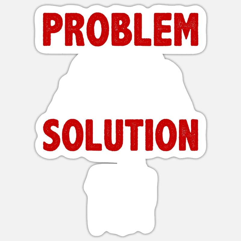 Learning Education University Problem Solution - Sticker Größe S (10 x 10 cm) - Mattweiß