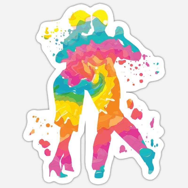 Tango Argentin Danse Milonga Vals Sticker taille S (10 x 10 cm)