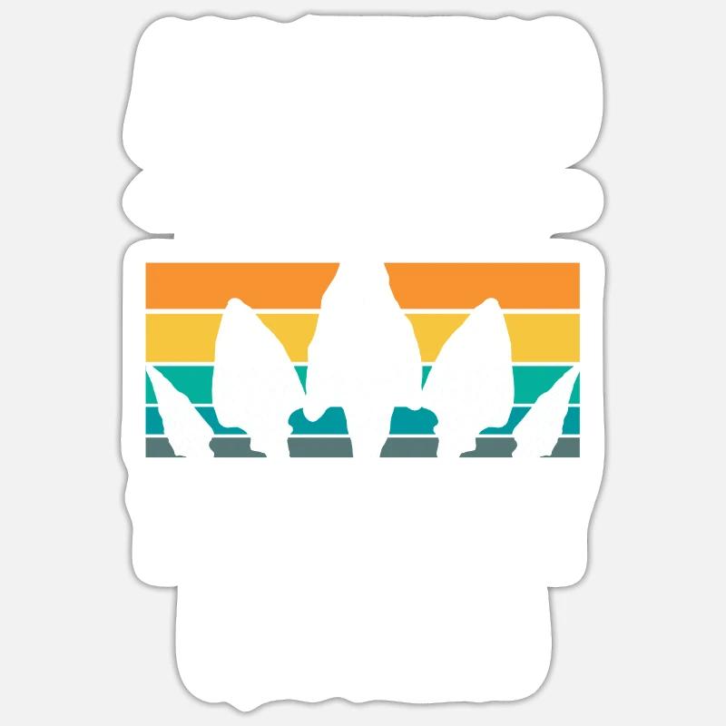 Chasse à la pointe de flèche Sticker taille S (10 x 10 cm)