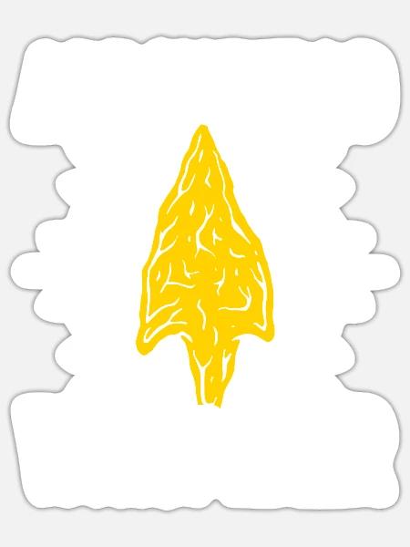 Pfeilspitzenjagd Pfeilspitzen - Sticker Größe S (10 x 10 cm) - Mattweiß