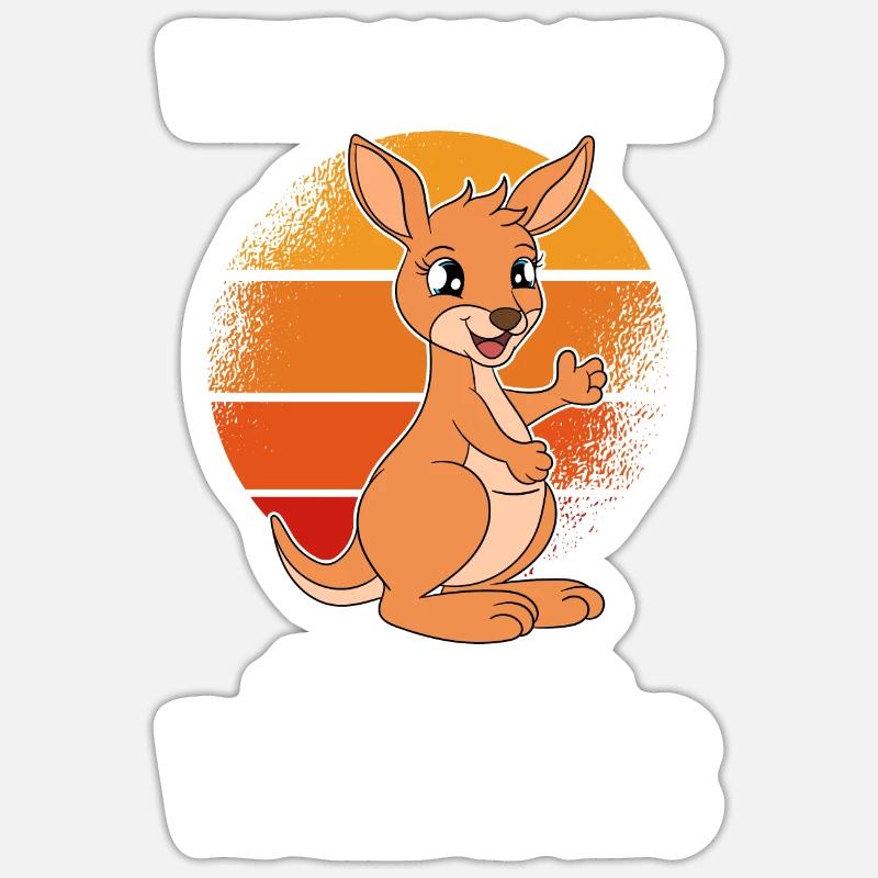 Wallaby Better Than Therapy Sticker size S (10 x 10 cm)