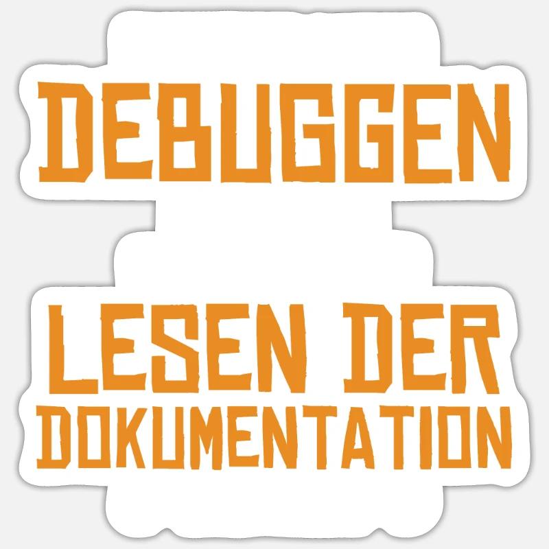 Stundenlanges Debuggen Softwareingenieur Coder Sticker Größe S (10 x 10 cm)