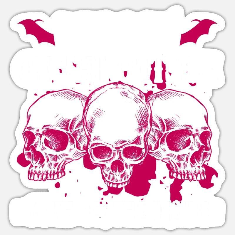 Außen sprudelnd, innen gotisch - Bubble Goth Perky Sticker Größe S (10 x 10 cm)