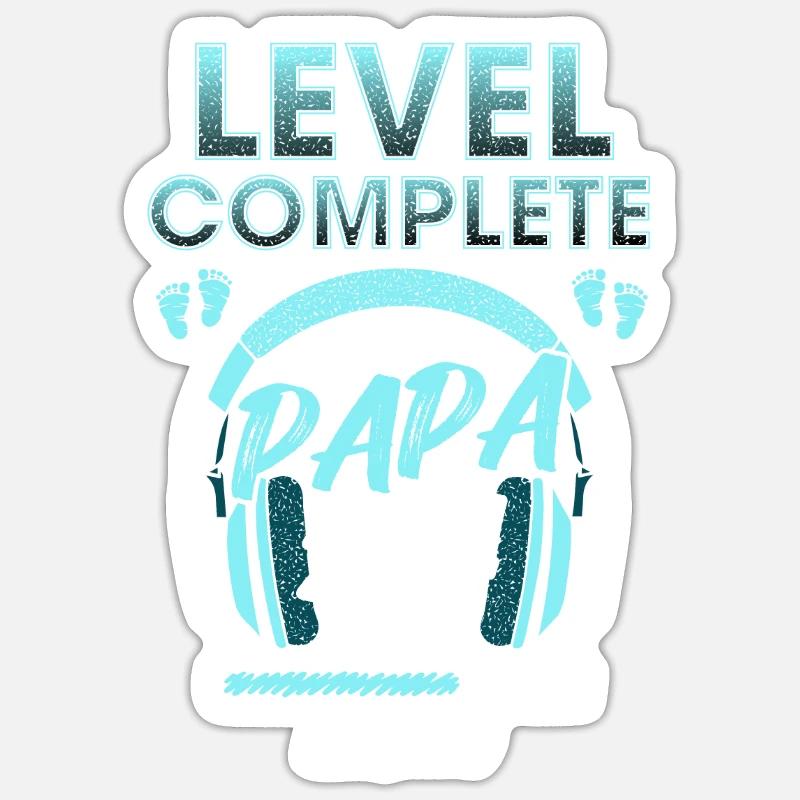 Level Complete PAPA 2024 Loading - Sticker Größe S (10 x 10 cm) - Mattweiß