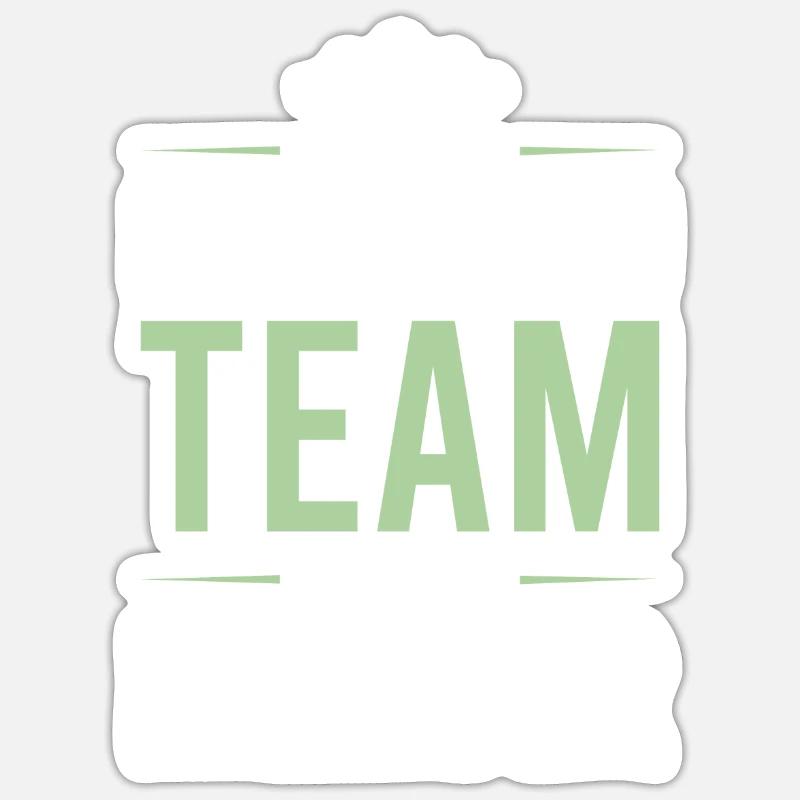 Équipe de badminton - Sticker taille S (10 x 10 cm) - blanc mat
