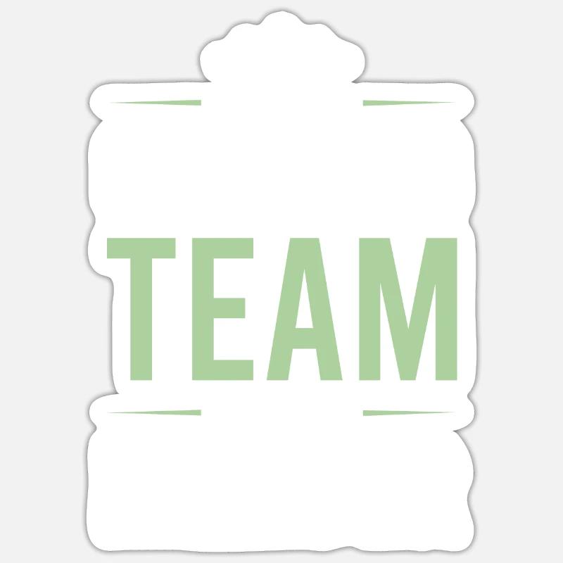 Camping Team - Sticker size S (10 x 10 cm) - white matte