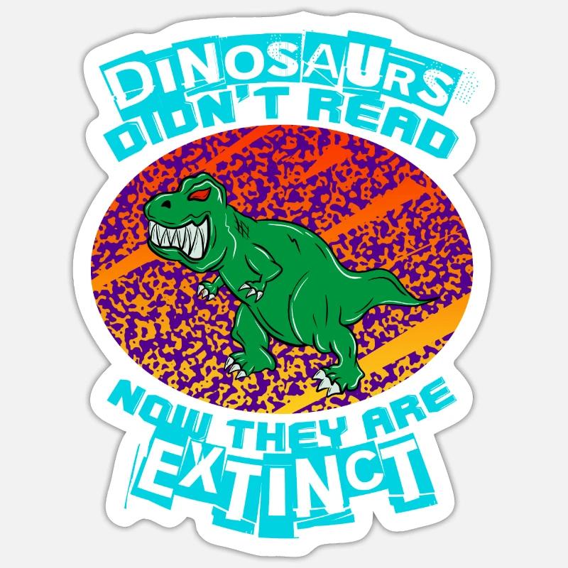 DINOSAUR 2 Sticker Größe S (10 x 10 cm)