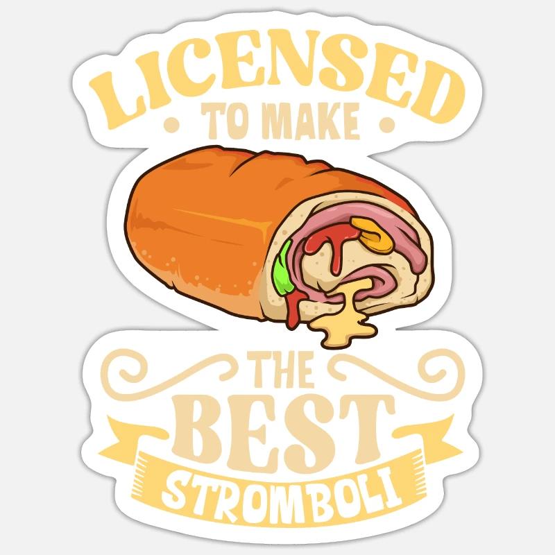 Bester Stromboli Bäcker - Stromboli Sticker Größe S (10 x 10 cm)