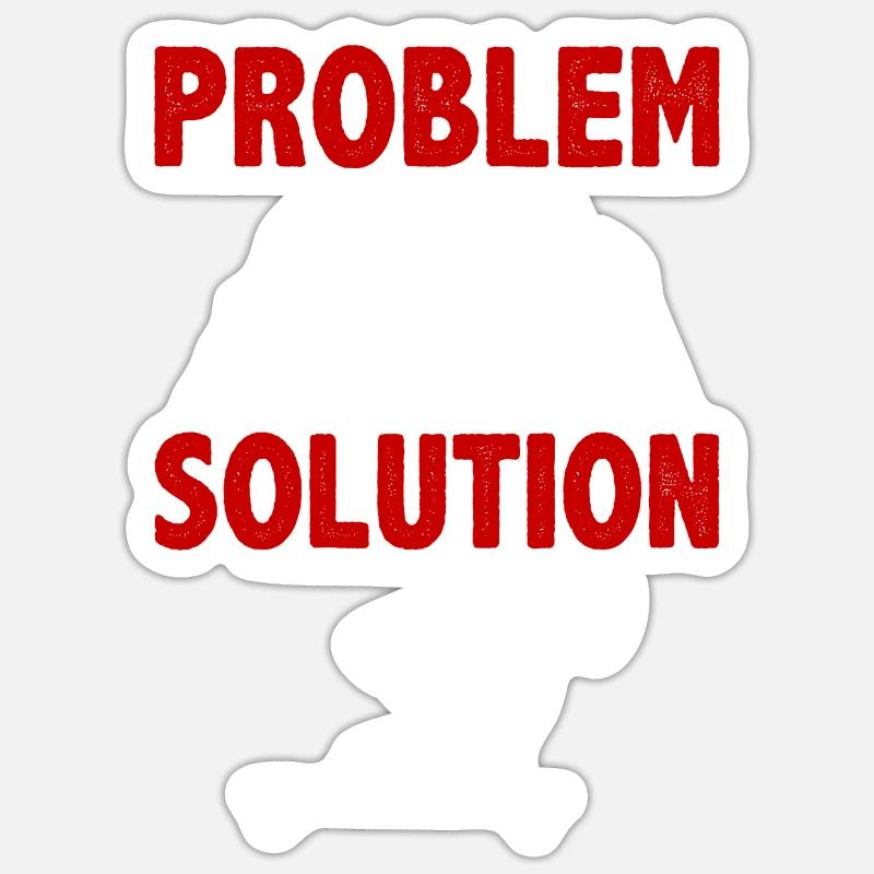 Longue planche à voile Long Board Surf Solution au problème Sticker taille S (10 x 10 cm)