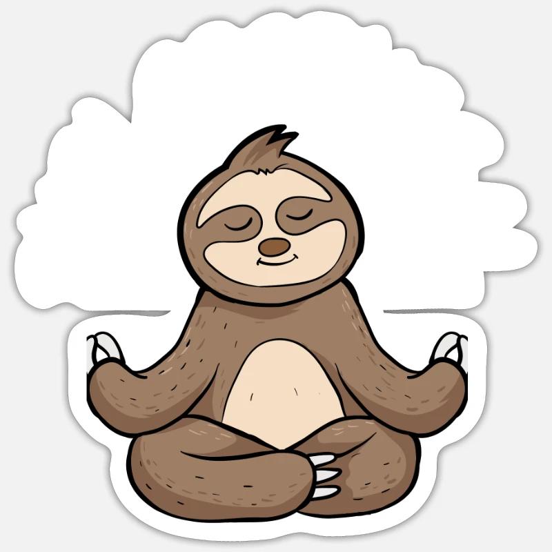 Philosophical Debate Feeling Philoslothical Sticker size S (10 x 10 cm)