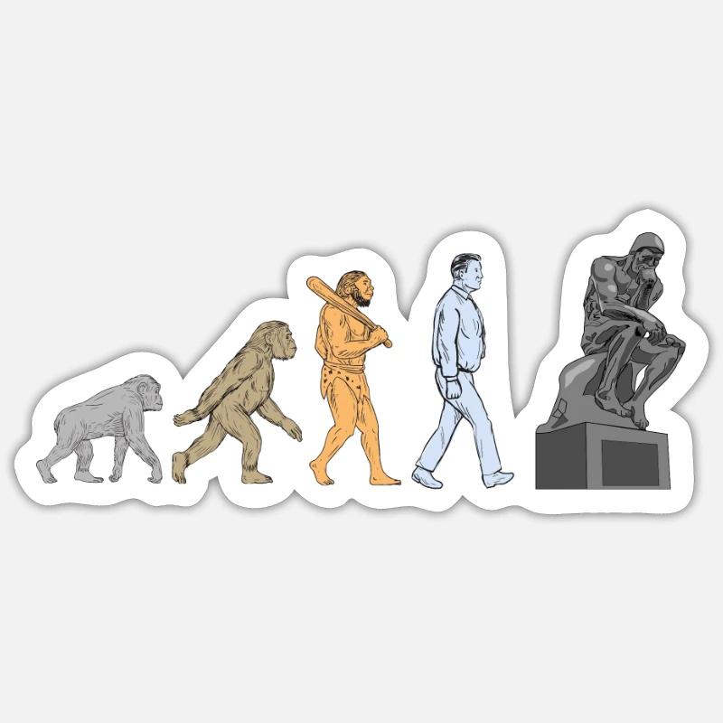 Philosophical Debate Feeling Philoslothical - Sticker Größe S (10 x 10 cm) - Mattweiß