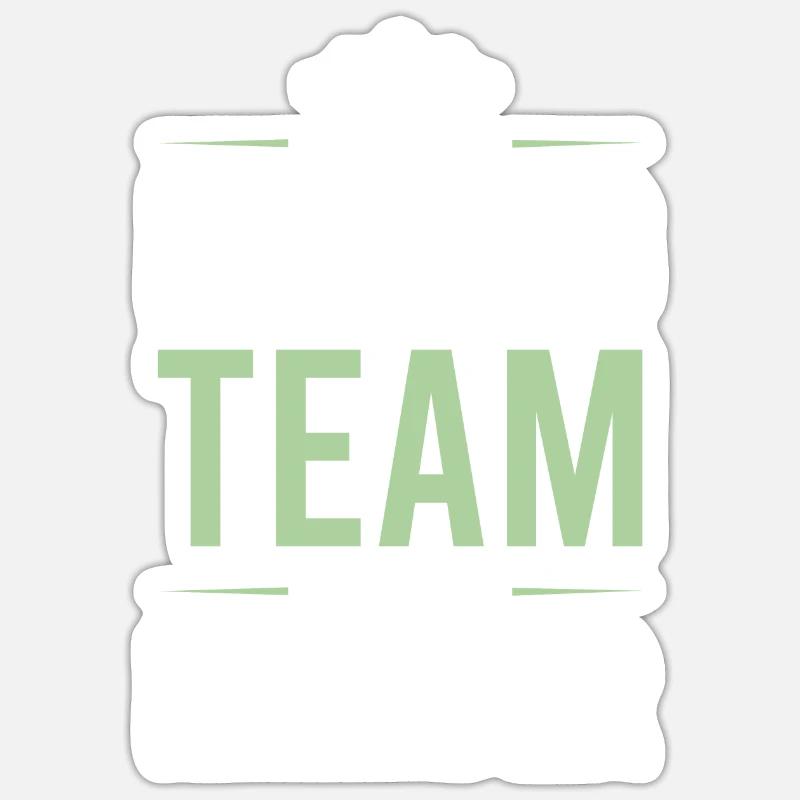 Équipe de pêche - Sticker taille S (10 x 10 cm) - blanc mat