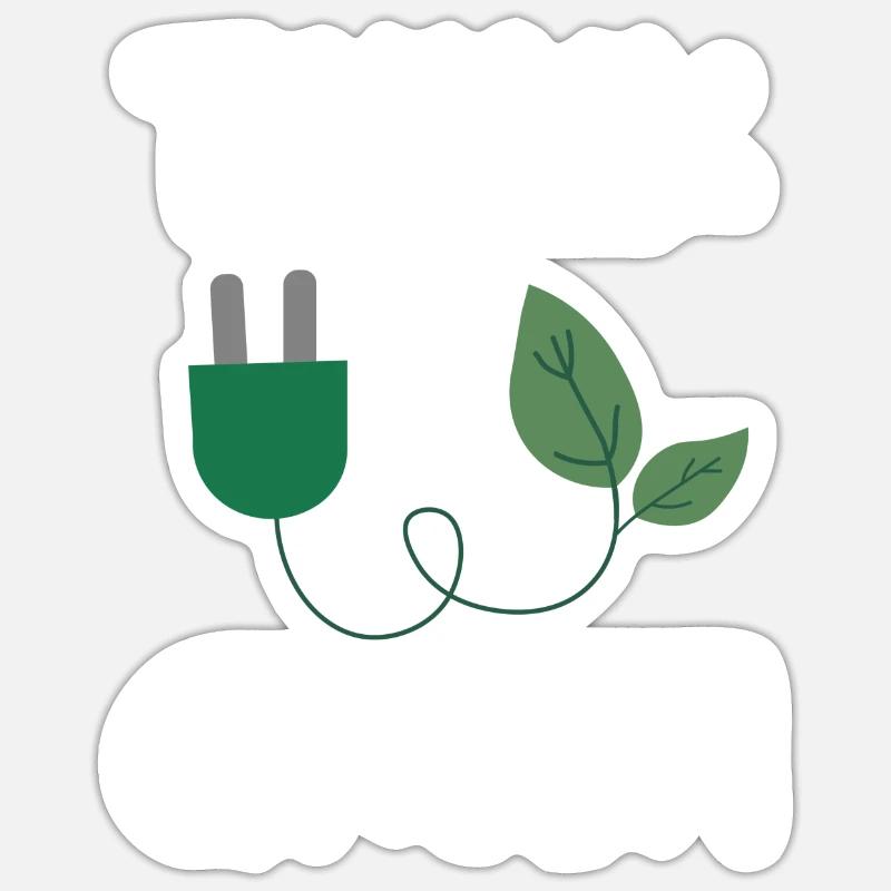 Think Green Sticker size S (10 x 10 cm)