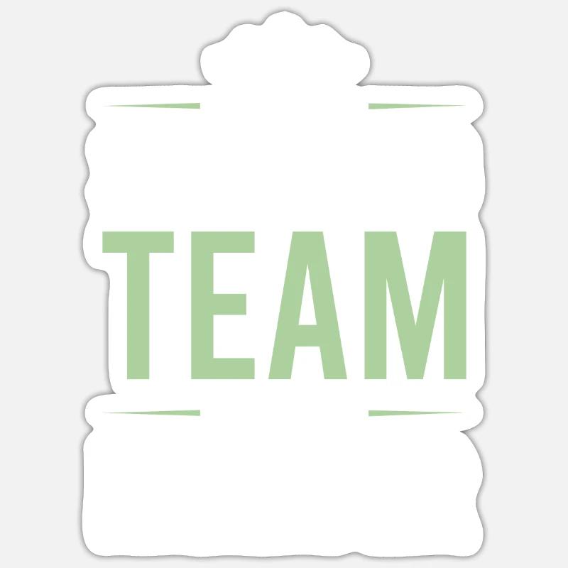 Swimming Team - Sticker Größe S (10 x 10 cm) - Mattweiß