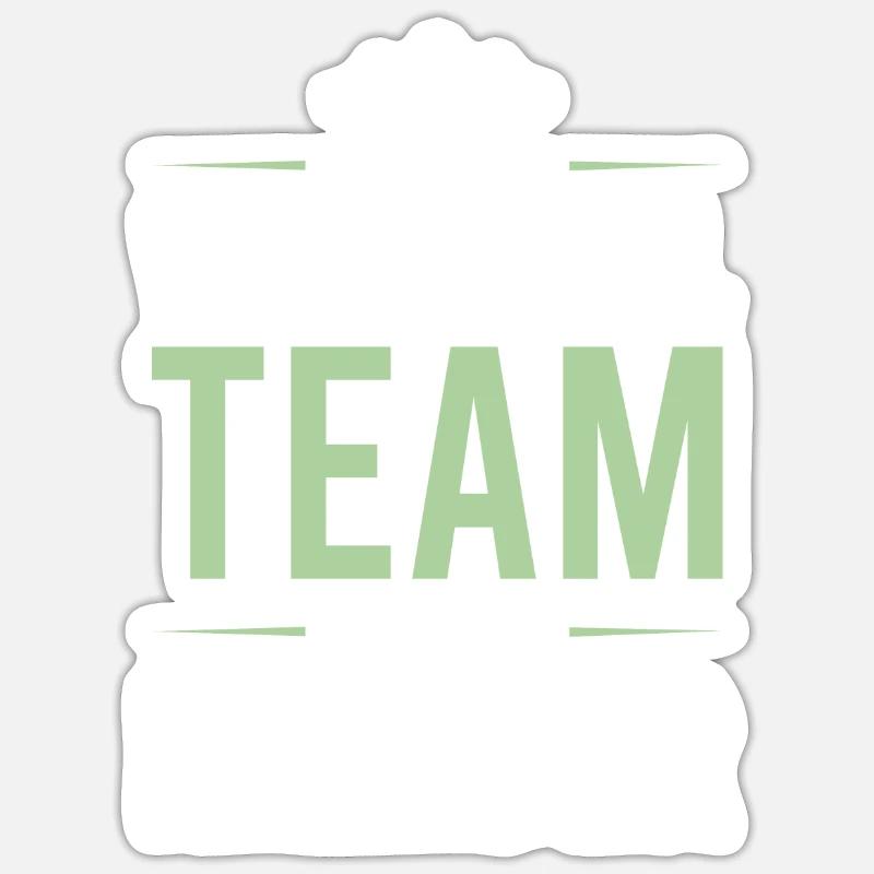Équipe de volleyball - Sticker taille S (10 x 10 cm) - blanc mat