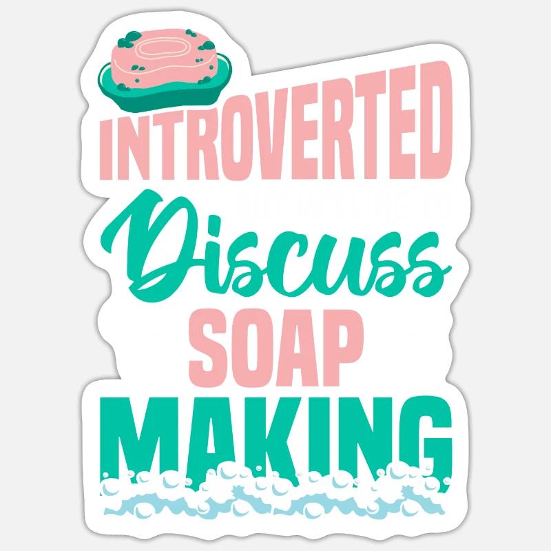 Making soap Sticker size S (10 x 10 cm)