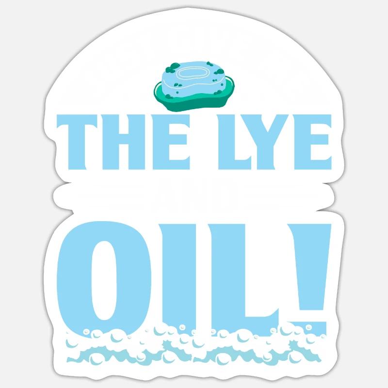 Making soap - Sticker size S (10 x 10 cm) - white matte