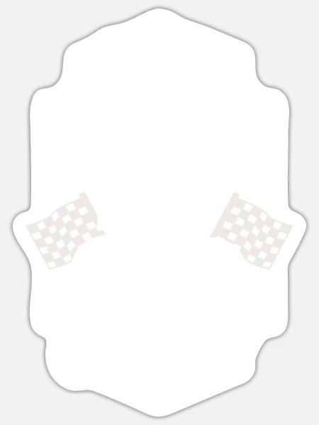 Fahrrad-Boxencrew Radrennfahrer Radrennen - Sticker Größe S (10 x 10 cm) - Mattweiß
